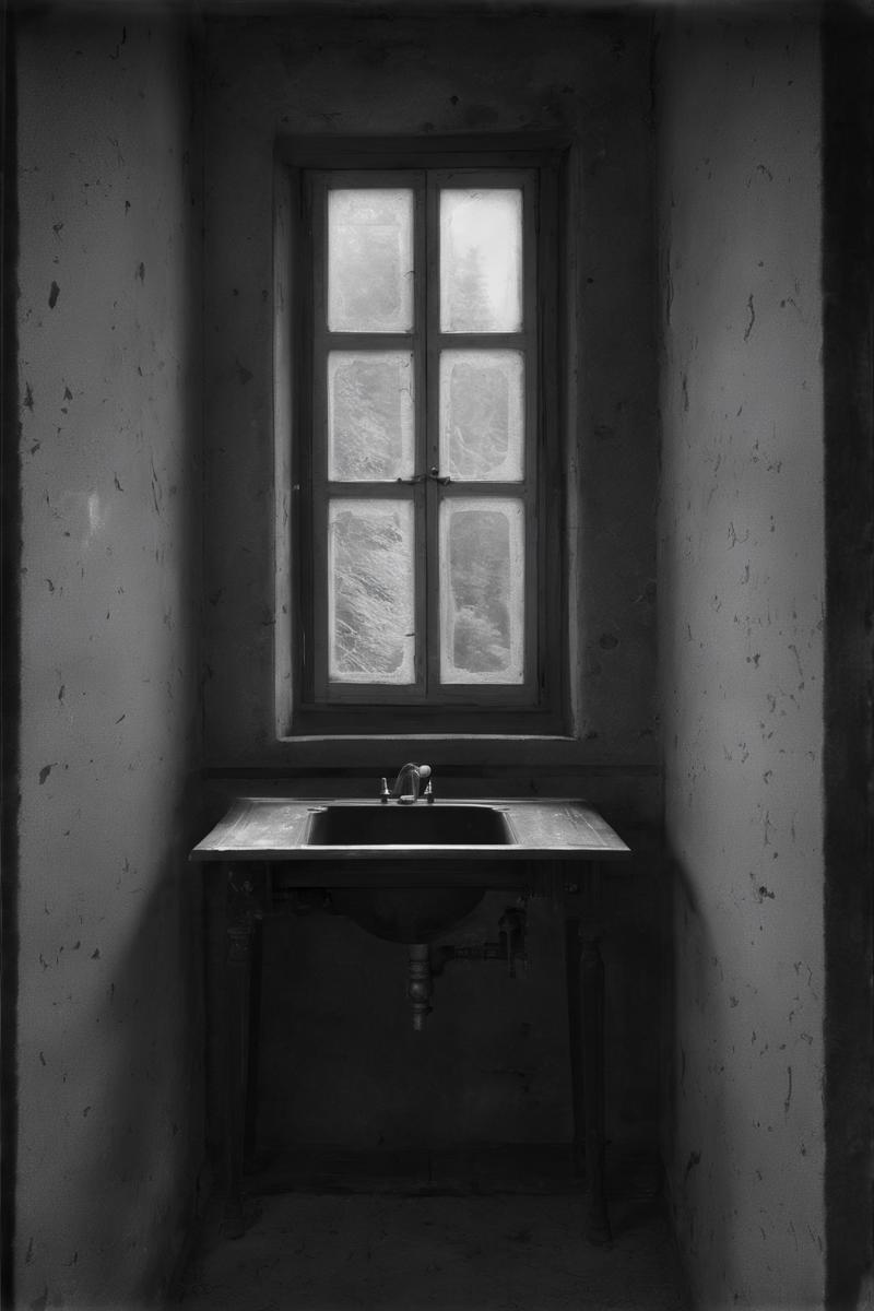 00084-324833877-_lora_Photographer Elena Helfrecht Style_1_Photographer Elena Helfrecht Style - a black and white photo of a room with a sink an.png